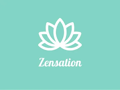 Zensation branding design flat icon icons logo logo design logo designer logo maker logodesign lotus lotus flower lotus logo