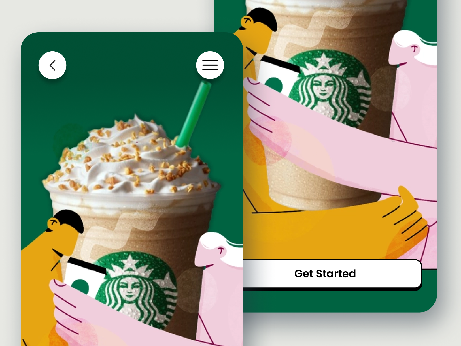 Coffee mobile app by Simona Krejčí on Dribbble