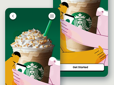 Coffee mobile app blog character character illustration coffee app coffee illustration coffee mobile app editorial eshop illustrator mobile app illustration order coffee starbucks app