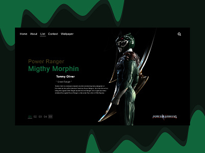 power ranger Design website android design design art designer designs ios photoshop power ranger product design programing programmer ui user ux web web app web inspiration webdesign website website design