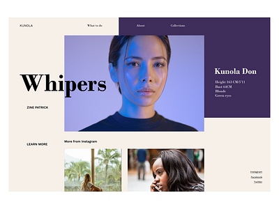 Whispers beauty blog design magazine cover magazine design product page ui ux website website design