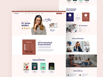 Mindpress Psychologist Website Design appointment consultancy consulting counsaling design footer header landingpage mental health mindpress psd showcase therapy ui ui design ux ux design video website