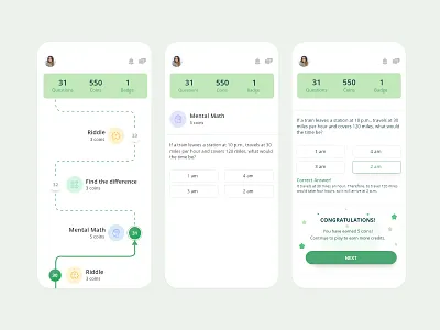Gamification app appdesign game game design gamification gamify minimal mobile design mobile ui user interface visual design