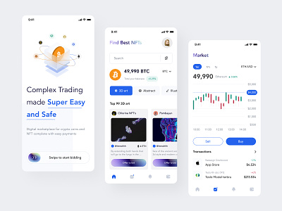 Crypto App 3d app balance bank bid btc chart coin crypto ethereum graphic investment market marketplace money nft onboarding payment trading transaction