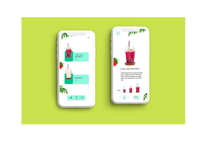 Fresh Juice delivery app design design digital art graphic graphic design graphics illustration ui uiux ux