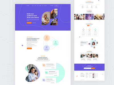 Creative agency landing page creative agency creative design landing page landing page ui layout design ui design web template web ui