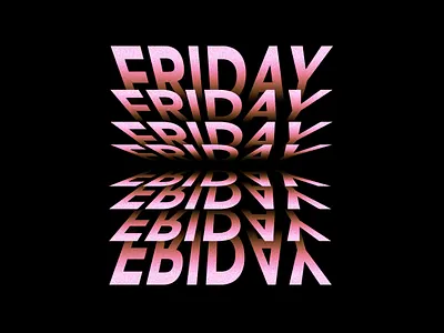 FRIDAY 36daysoftype friday gradient grain graphic design illustration logo photoshop shapes simple type type art type design typography
