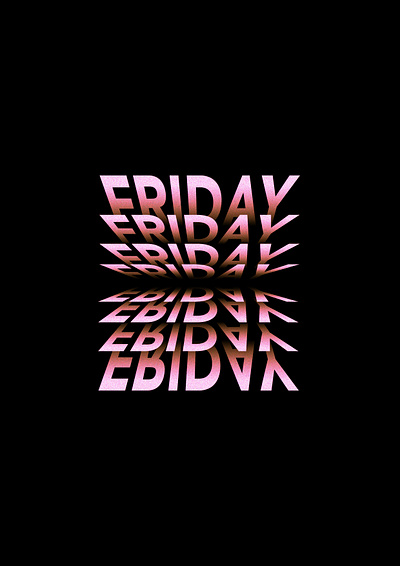 FRIDAY 36daysoftype friday gradient grain graphic design illustration logo photoshop shapes simple type type art type design typography