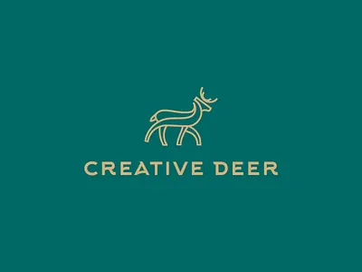 creative deer branding illustration illustrator logo logos vector