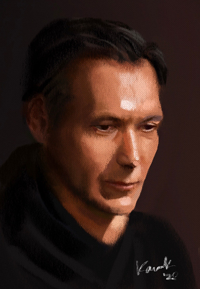 Portrait Study oil on canvas oil paint portrait procreate sketch