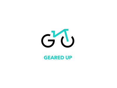 GEARED UP - Bicycle Shop Logo (Daily Logo Challenge #24) bicycle dailylogochallenge geared up logo
