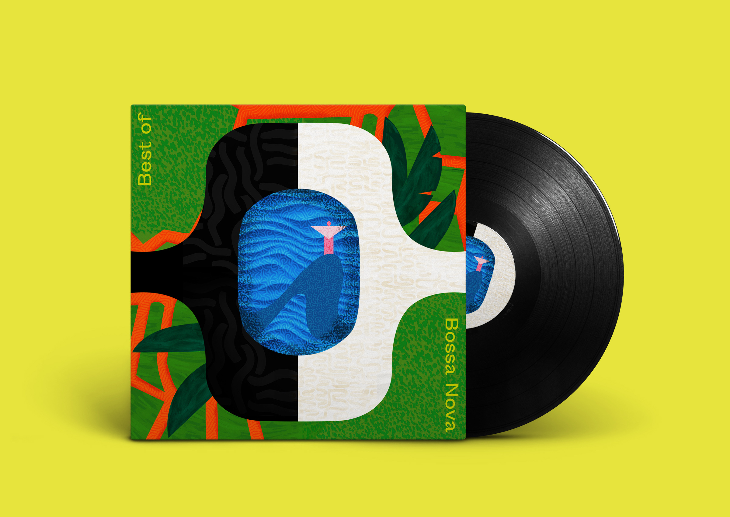 BOSSA NOVA ALBUM COVER by Paula Radoszynski - Surface design