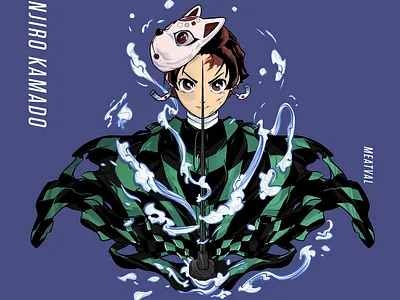 [ TANJIRO KAMADO ] Himitsu No Yaiba anime art cartoon character characterdesign design illustration illustration art meatval