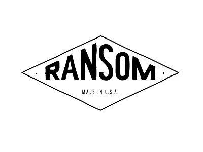 Ransom Graphics Package Detail - Classic Type Treatment branding crossfit customtype design graphic design graphicspackage hand drawn logo made in usa tshirt typography vector vintage