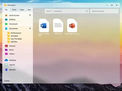 File Explorer Redesign redesign ui windows