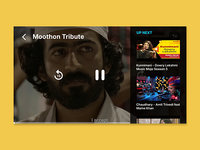 Music Player Series-Day 03 awards clean dailyui design film gif minimal moothon movie music app music player music player ui playlist progress simple skip song ui ux