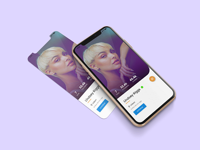 Profile Card Design ui profile clean