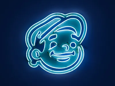 Dunn Lumber Neon branding logo mascot neon neon sign sign signage