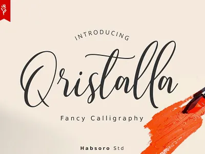 Qristalla Free Font design download download free font font free handwritten handwritten font script typography