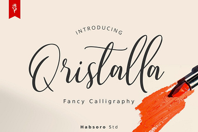 Qristalla Free Font design download download free font font free handwritten handwritten font script typography