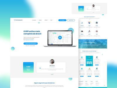 Enterprise Resource Planning (ERP) Website Design dailyui digital designer homepage interface design landing page lightmode trend2020 ui uiinspiration uitrends uiux user interface designer website design