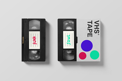 VHS Tape - Funk & Soul branding funk logo minimal minimalist logo music art music logo soul vhs