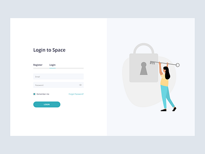 Register / Login Form design forms login minimal register ui ux web