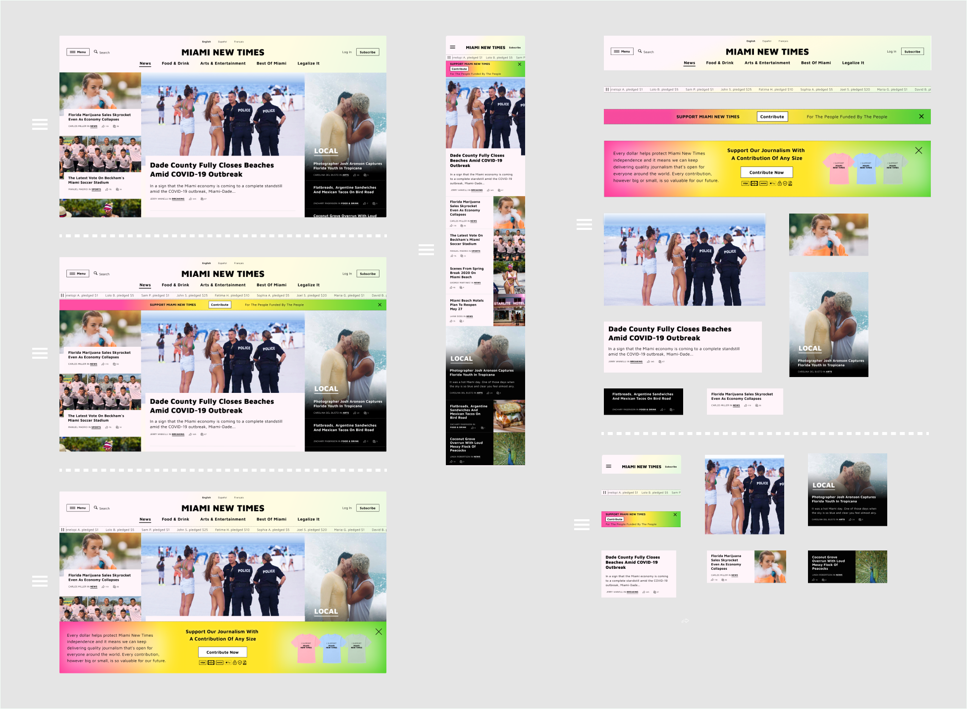 Example of Scalable, Responsive Design. UX-UI.