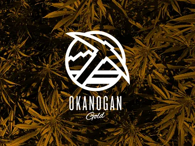 Okanogan Gold branding cannabis design illustration logo marijuana pnw