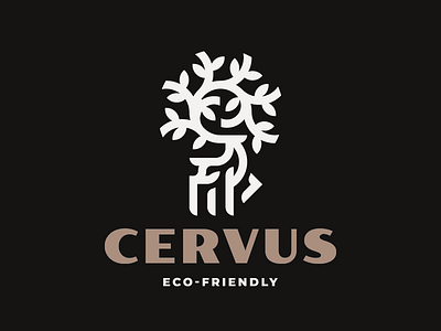 Cervus cervus deer logo