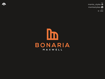 BONARIA MAXWELL app branding design icon illustration letter logo minimal ui vector