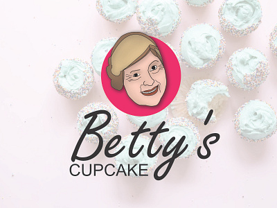 BETTY'S CUPCAKE affinity affinitydesigner betty cupcake dailylogochallenge design logo vector