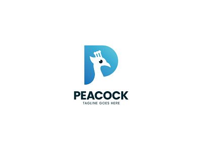 Peacock Logo for Sale animal bird blue brand branding design eagle fly flying icon illustration logo peacock template wildlife