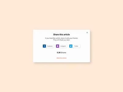 Share Modal share modal
