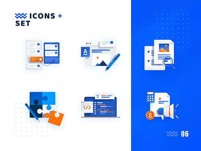 Noised icons branding design detailed icons development flat icons illustration logo management noised icons sales scrum ui ux vector