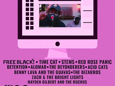 CouchRokr 2020 Poster branding campaign design illustration music art