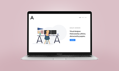 Portfolio iteration illustration portfolio squarespace ui visual design