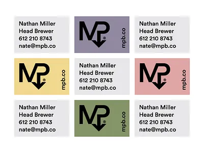 Beer Means Business beer branding brewery business card identity logo monogram