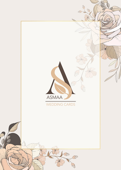 Asmaa design illustration logo typography vector