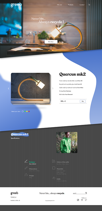 Quercus project home creation design redesign ui ux website