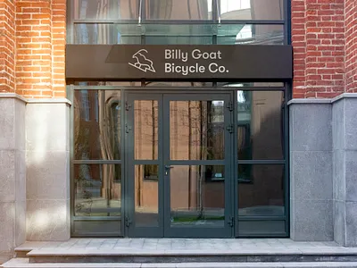 Billy Goat Bicycle Co. branding graphic design icon illustration logo minimal signage typography web website