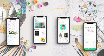 Draw draw mobile painting ui ux design