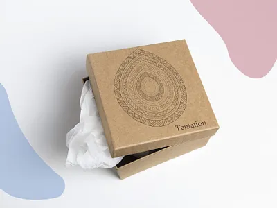 TENTATION branding design flat icon logo minimal vector