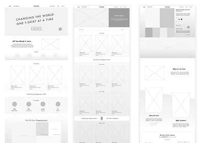 Wireframes, UX-UI high fidelity wireframes