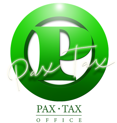Pax Tax Logo Graphic 3d branding design graphic design illustration logo typography vector