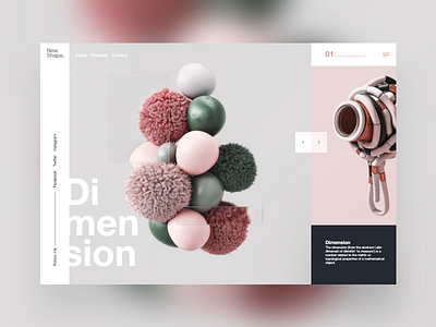 New Shape #1 3d colorfull dimension mondrianizm ui uidesign ux uxdesign