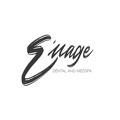 E'mage Dental And Medspa Logo Graphic branding design graphic design illustration logo typography
