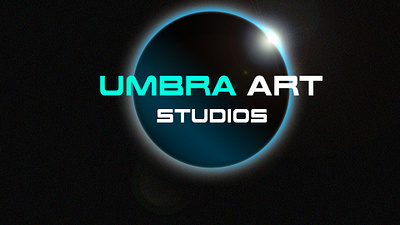 Umbra Art Studio logo adobe photoshop branding design logo text