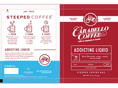 Steeped Coffee Packaging Progress branding coffee design packaging packaging design typography
