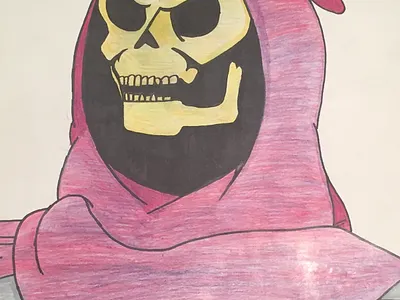Table series 3 illustration skeletor